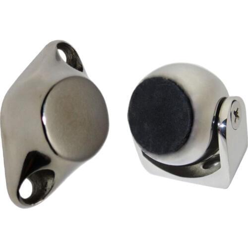 Stainless Steel Magnetic Door Stopper Doorstop, Wall Mount Heavy Duty Doors Holder for Boat RV Home Office Bedroom Bathroom