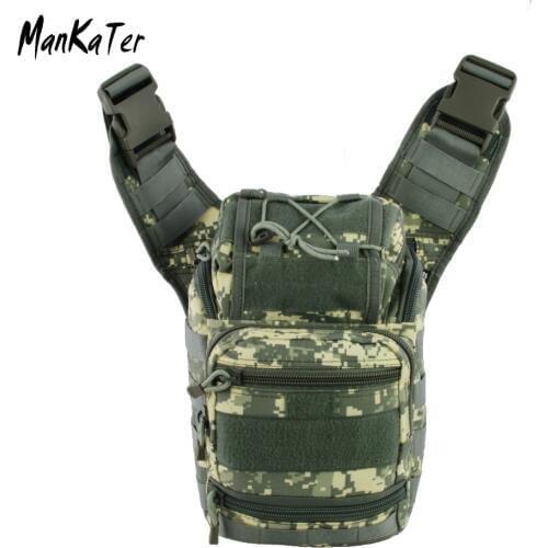 ManKaTer Free Shipping High Quality Outdoor Tactical camouflage Waterproof Military Multi-function oblique satche Camera bag