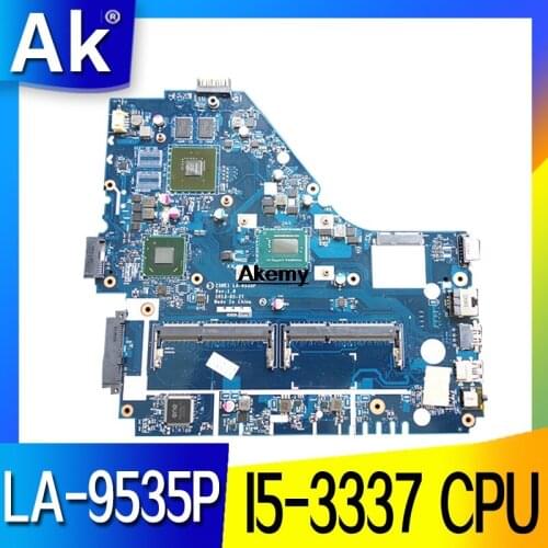 Z5WE1 LA-9535P For Acer aspire E1-570 E1-570G Laptop Motherboard I5-3337 CPU DDR3 GT720M GPU Full Tested