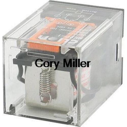 MK2P-1 AC 220V/230V Coil 8 Terminals DPDT 2NO 2NC Electromagnetic Power Relay