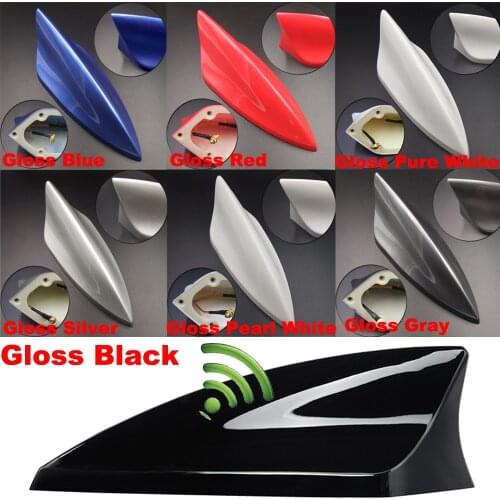 Upgraded Signal Universal Car Shark Fin Antenna Auto Roof FM/AM Radio Aerial Replacement for BMW/Honda/Toyota/Hyundai/Kia/etc