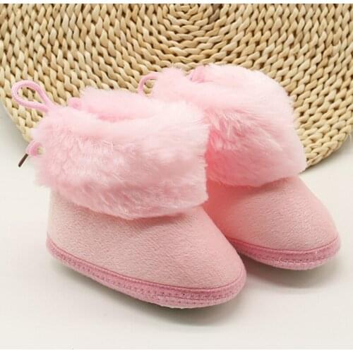 First Walkers Soft Soled Infant Toddler Kids Girl Footwear Shoes Winter Sweet Newborn Baby Girls Winter Boots