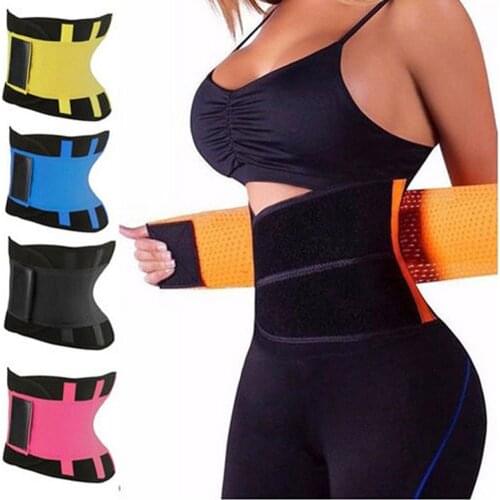 Waist Trainer For Women & Men Sauna Sport Sweat Waist Trainer Corset Waist Trimmer Weight Loss Slimming Body Shaper Belt