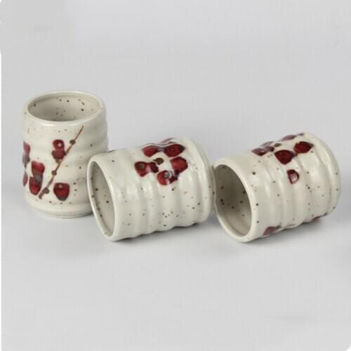 Hand-painted Vintage Water Cup Retro Coarse Pottery Tea Cup Creative Ceramic Teacup Home Office Porcelain Tea Bowl