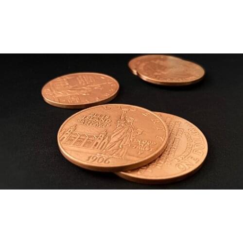 Statue of Liberty Ancient Coin (Morgan Dollar Size) Coin Magic Tricks Gimmick Magic Accessories Illusions For Hopping Morgan