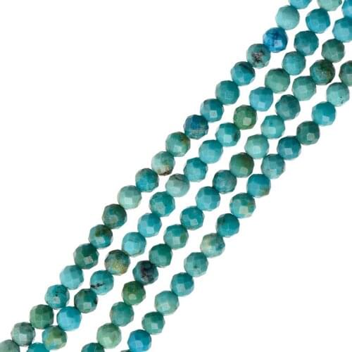 Light Blue with blue mix style Mixed with dark patterns And Tangent plane 3mm-2mm h-u-b e-i Turquoise Loose beads