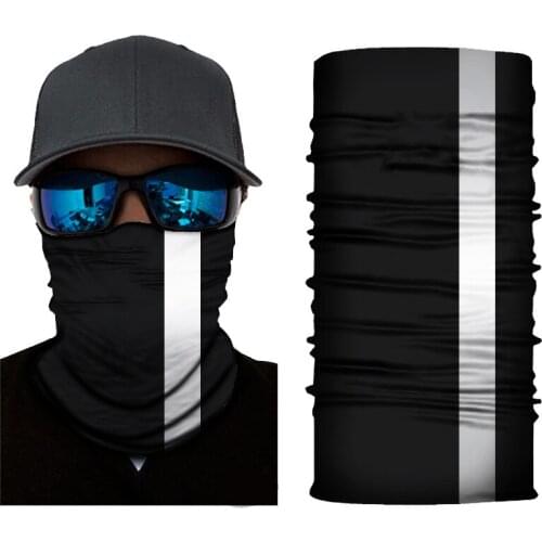 Reflective Strip Cycling Bandana Multifunction Seamless Magic Scarf Outdoor Motorcycle Face Mask Buffe Headscarf Neck Gaiter