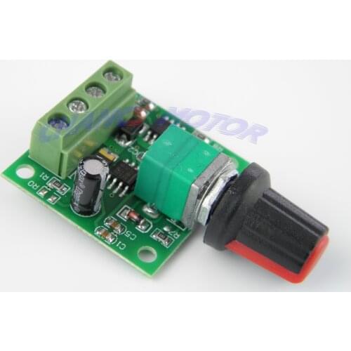 PWM DC Motor Governor 1.8V 3V 5V 6V 12V 2A Speed Controller Adjustable Variable Speed Regulation Switch Function