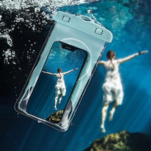 Full View Waterproof Case for Phone Underwater Snow Rainforest Transparent Dry Bag Swimming Pouch Big Mobile Phone Covers