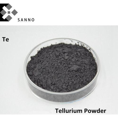 High purity tellurium powder 99.99% super small metal Te powder for semiconductor material, catalyst