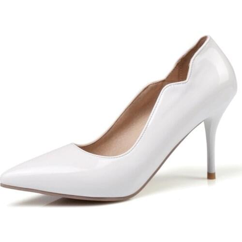 Big Size 11 12 13 14 15 16 17 ladies high heels women shoes woman pumps Baitao pointed, shallow, thin-heeled high-heeled shoes