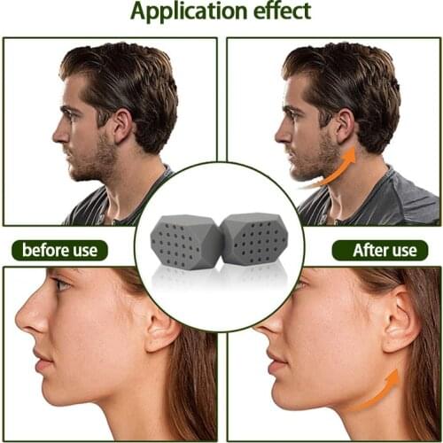 1Pc Jaw Exerciser Ball Facial Jaw Muscle Toner Trainin Fitness Anti-aging Food-grade Silica Face Chin Working-out Accessories