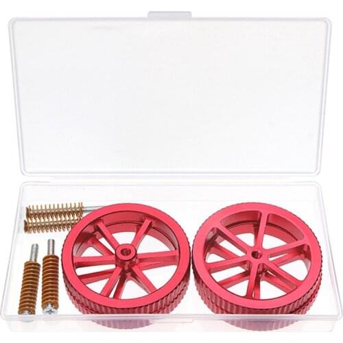 12Pcs Boxed 3D Printer Heating Bed School Spring Creative Aluminum Hand-Twisted Nut Kit Printing Accessories