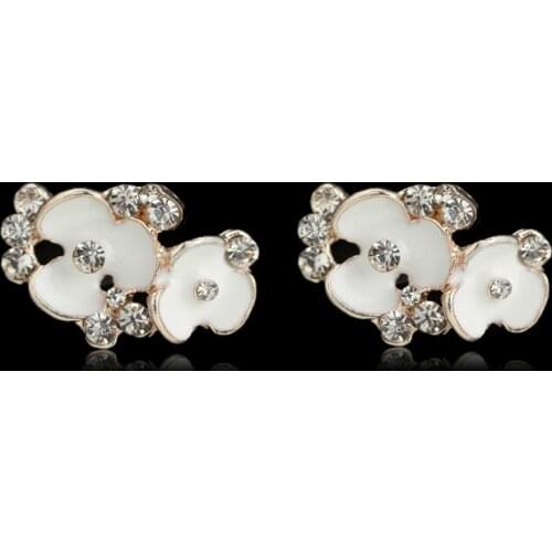 2019New 100Pcs Flower Arc Rhinestones Button for DIY Hair or Wedding Clothes Jewelry Accessories HZ588