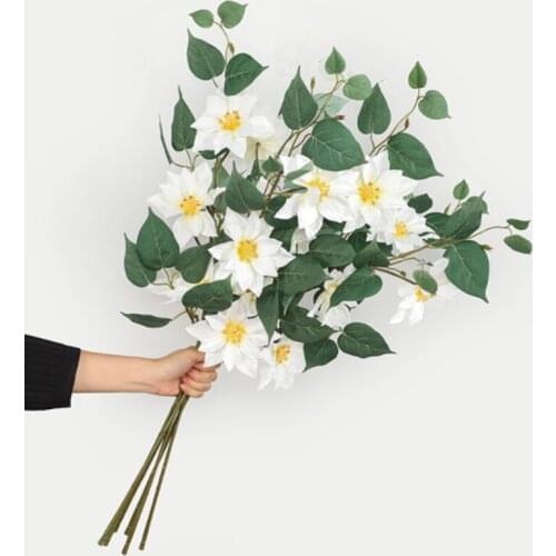 3 Head/ Bouquet Artificial Silk Flower Diamond Lotus Artificial Flower Home Decor Silk Fake Flower Vines For Wedding DIY Decor