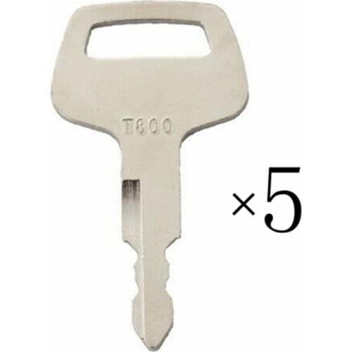 5pc Heavy Equipment Ignition Key 26322-42311 T800 For TCM Wheeled Loaders