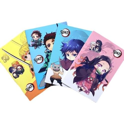 Demon Slayer Anime Kimetsu No Yaiba Kamado Tanjirou Nezuko Notepad Hard Cover Notebook Memo Time Organizer Kids Boy Girl Gift