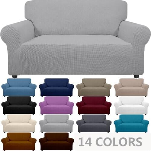 Thick sofa protector Solid Color sofa covers for living room furniture Polar Fleece Fabric couch cover corner sofa slipcover
