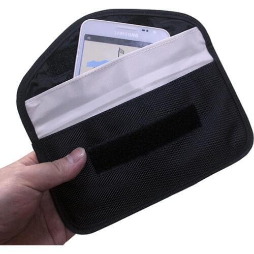 Faraday ID Card Case Key Case RFID Blocker Car Remote Key Bags FOB Signal Shielding Phone Pouch For Privacy Protection BAG1003