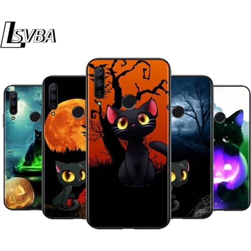 Halloween Cute Cat for Huawei Honor 30 20 10i 10 9C 9A 9S 9X 9N 9 8X 8A 8 7A 7C Pro Plus Lite Phone Case
