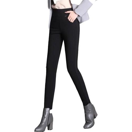 Black leggings for womens outer wear 2020 spring, autumn and winter new trousers, high waist and thin, all-match pants with vel