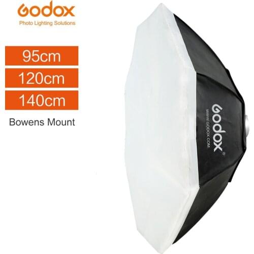 Godox 95cm 120cm 140cm Octagon Softbox Flash Speedlite Studio Photo Light Soft Box with Bowens mount MS200 MS300 SK400II QT600II