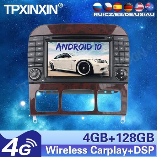 4+128G For Mercedes-Benz S-Class W220/S280/S320/S350 Android Car Stereo Tape recordr Multimedia player GPS Navigation HeadUnit