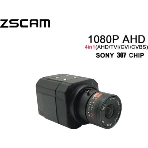 Super Star Light 0.0001Lux Mini CCTV 1080P HD 2.0MP SONY 307 Chip Camera AHD/TVI/CVI/CVBS 4 IN 1 Box Security Video Color Camera