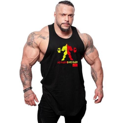 Muscleguys 2021 New design Men Gyms Sleeveless Shirt bodybuilding Stringer Tank Tops Mens Summer Fitness Clothing Casual tanktop