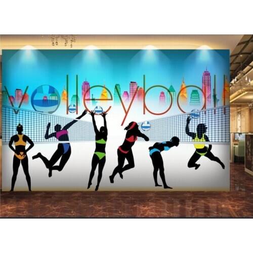 Wall paper 3 d custom mural on the wall Beach volleyball tooling background home decor photo wallpaper in the living room