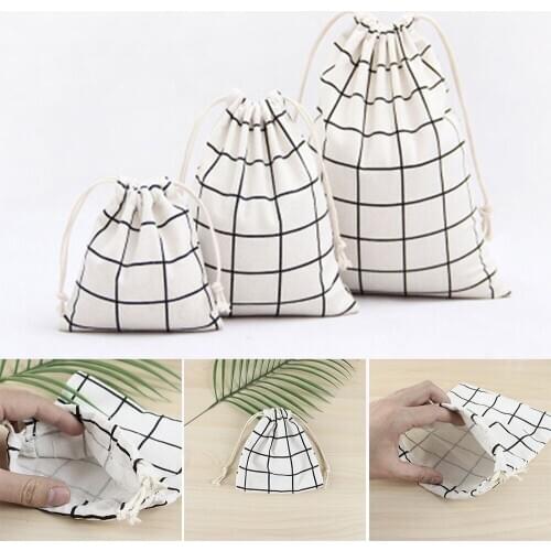 New Fashion Women Men Drawstring Bag Unisex Retro Travel Makeup Cosmetics Shoes Storage Toiletry Bag Drawstring pocket