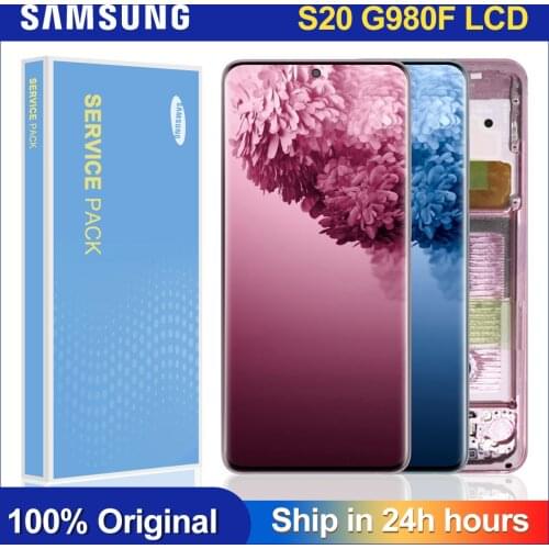 Original 6.2'' LCD For SAMSUNG Galaxy S20 G980F/DS G980 SM-G980 Display Touch Screen Digitizer Assembly Replacement parts