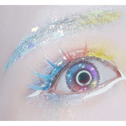 1 Pair Land of the Lustrous Eyelashes Anime Houseki no Kuni Diamond Antarcticite Eyelash Extensions Cosplay Costume Accessories