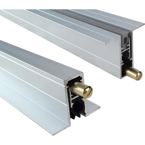 Concealed automatic door bottom sealing strip Type T Aluminum alloy soundproof and dustproof bar