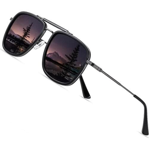 AOFLY Mens Sunglasses Polarized Luxury Brand Design Anti-glare Gradient Lens 2021 New Arrival Driving Square Sun glasses Women