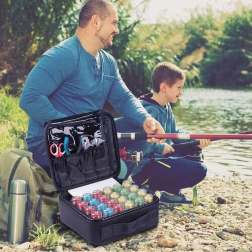 Fishing Tackle Line Storage Bag Fishing Lure Tackle Box Storage Portable Multi-Function Waterproof Fishing Tool Box Container