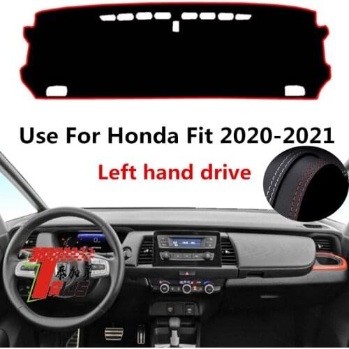 TAIJS Factory Casual Sport Classic Leather Car Dashboard Cover For Honda Fit 2020-2021 Left hand drive