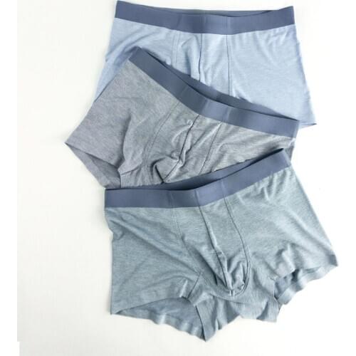 1PCS Cotton Mens Underwear Boxers Breathable Man Boxer Solid Underpants Comfortable Brand Shorts Jdren NN071