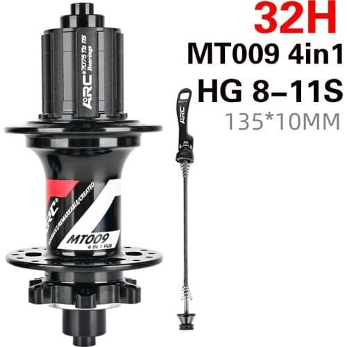 ARC 009 Front or Rear bicycle hub 6 claw 114T noise mountain bike NBK sealed bearing hub HG XD MS 8 9 10 11 12Spped 32 Holes