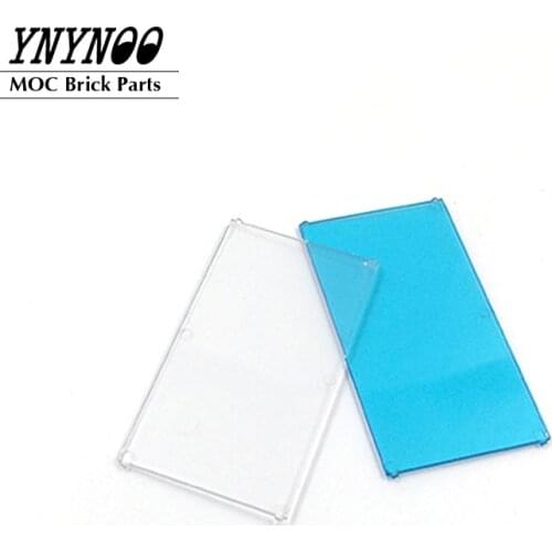 10Pcs/lot Parts 57895 Glass for 1x4x6 Window and Doors MOC Building Blocks Bricks DIY Toys fit for 60596 30179 57894 28327