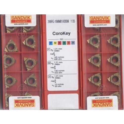10PCS CARBIDE INSERT 266RG-16MM01A200M 1135