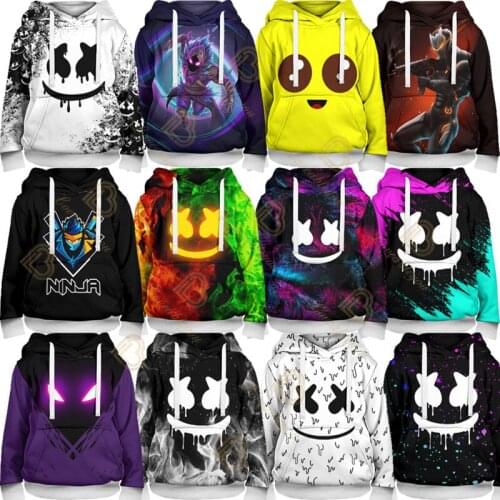 100 - 160cm Hoodie Battle Game LLAMA Vicroty Men and Women Tops Gunman 3D Streetwear Hip Hop Warm Hoody Sweatshirt Harajuku XXS
