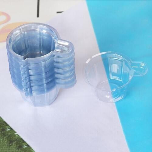100PCS/lot 40ml Plastic Disposable Glue Cups Dispenser Silicone Resin Molds Kit Supplies
