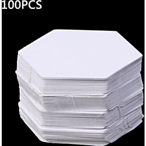 100Pcs Hexagon Templates for Patchwork Paper Quilting Sewing Craft DIY Six Sizes