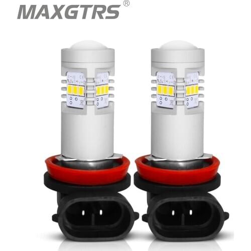 2x H8 H11 9005 9006 H16 HB3 HB4 Fog Lights Bulb 3020 SMD 1400LM 6000K White Car Driving Running Lamp Auto Leds Light 12V 24V