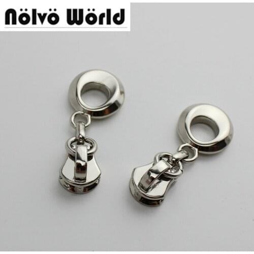 30sets/lot 5# DIY metel teeth zipper head plus puller slider metal for bags,garments sewing