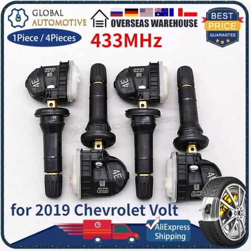 433MHz TPMS Sensors 13512347 for 2019 Chevrolet Volt Tire Pressure Sensor Monitoring System