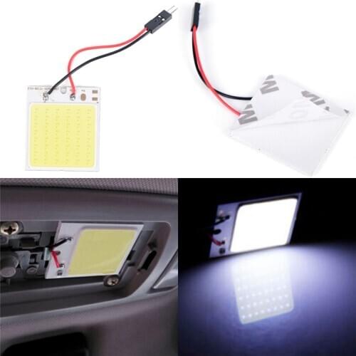 48 SMD COB LED T10 4W 12V Light Car Interior Panel Lights Dome Lamp Bulb+Parts