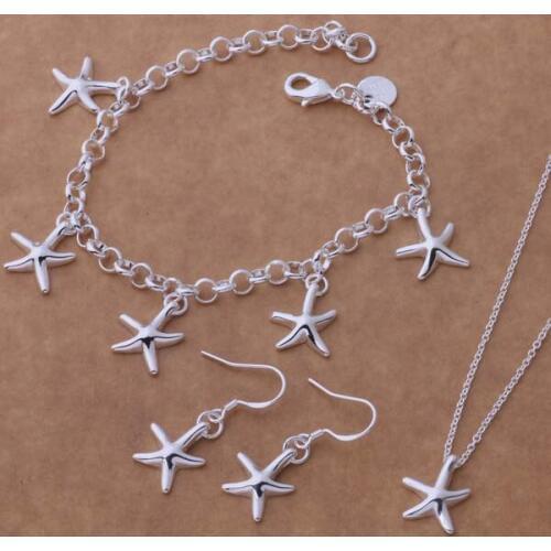 AS082 Trendy wholesale Jewelry Sets Bracelet 124 + Necklace 595 + Earring 213 /ageaixla bhbajyia