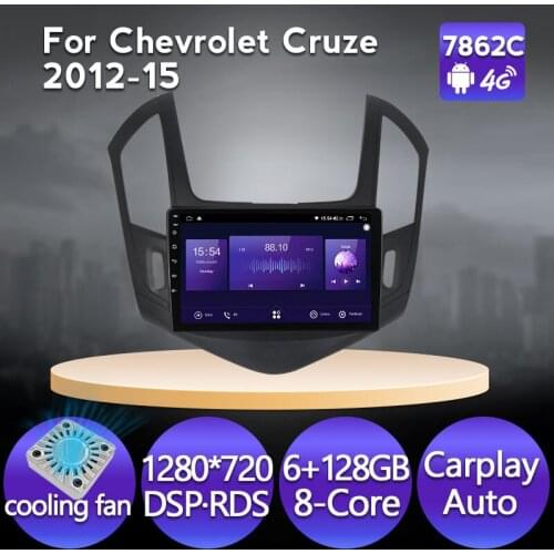 9 inch 8 core 6G 128G Car Audio GPS Stereo For Chevrolet Cruze 2012-2015 Multimedia GPS Navigation DSP 4G LTE IPS Carplay Auto